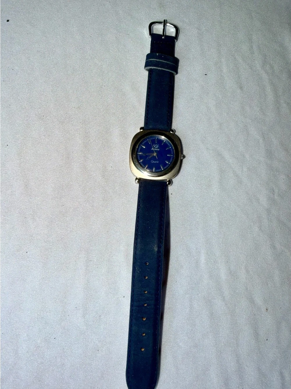 Vintage Asiana Airlines Blue Quartz Promo Wrist Watch New Battery Needed